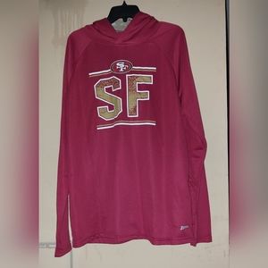 San Francisco 49ers LS Hoodie Sz XL